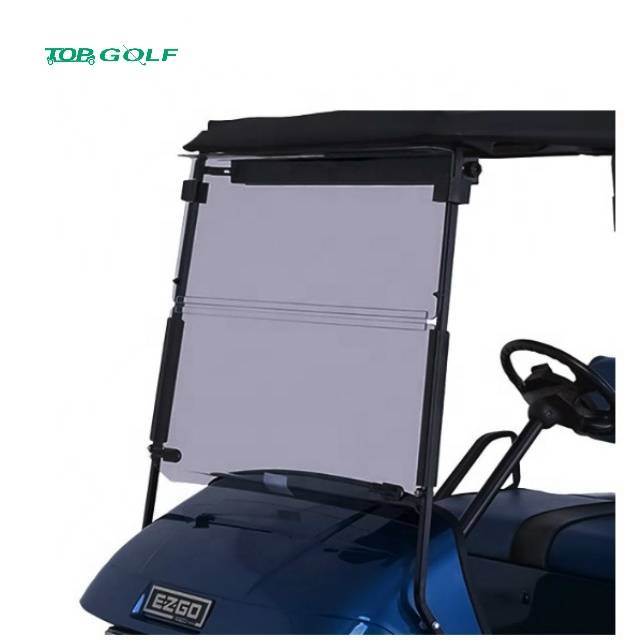 Fold Down Golf Cart Windshield Impact Resistant Acrylic Split