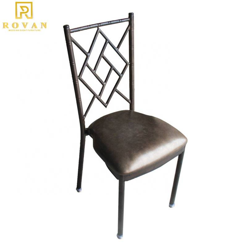 Modern wholesale metal iron party chairs event dining chair for royal