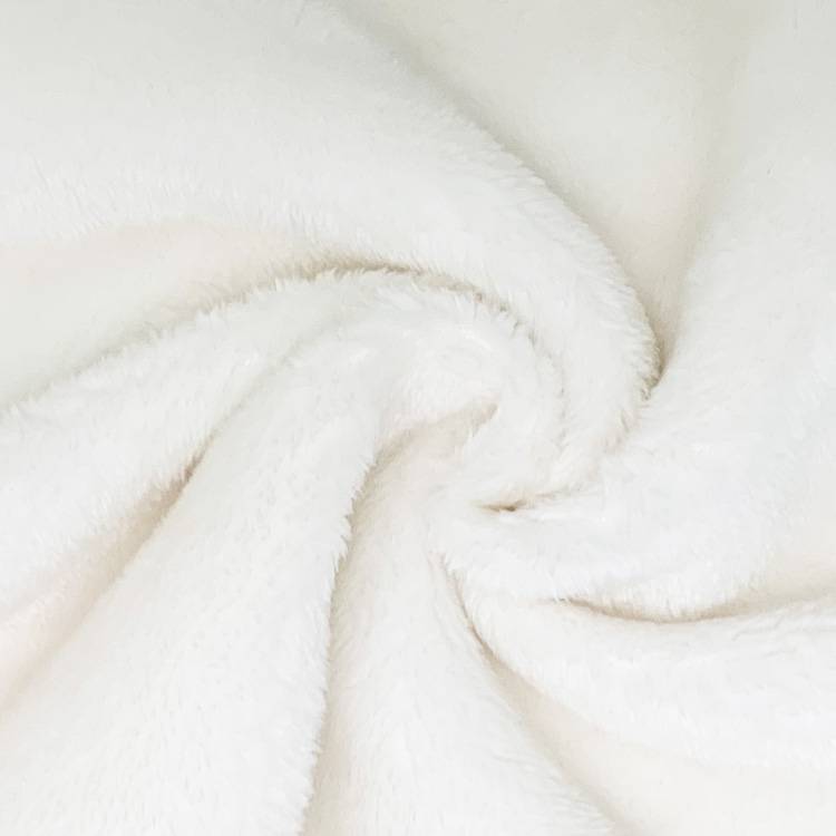 Factory Price Soild White Sherpa Fleece Fabric For Pajamas