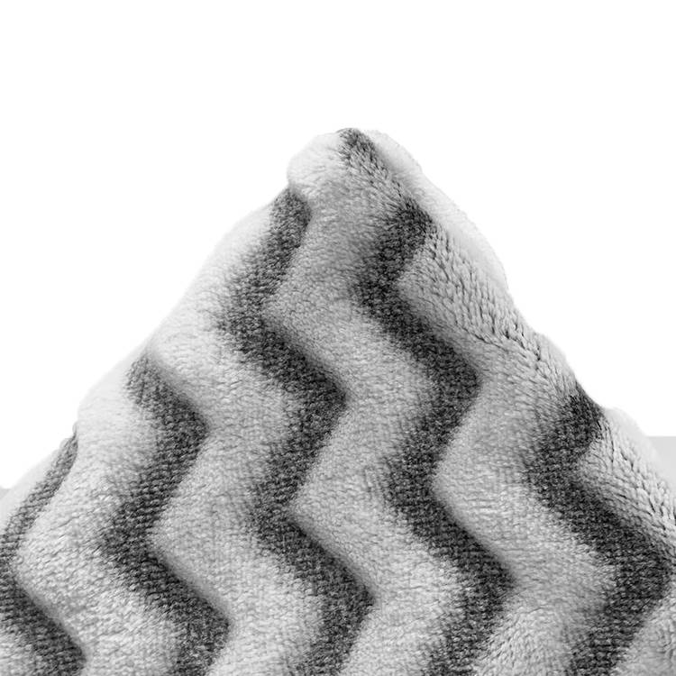 100% Polyester Carved Brushed Flannel Sherpa Fleece Fabric