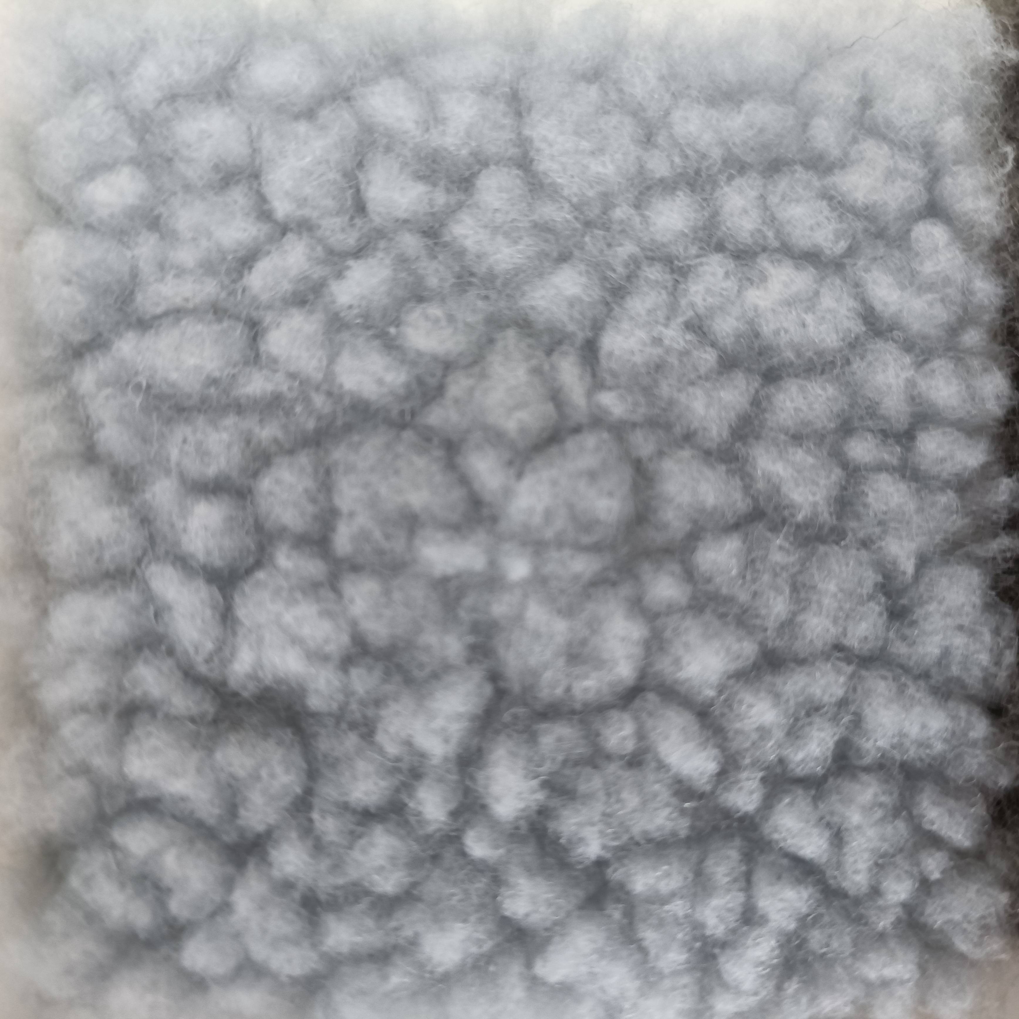 Heather Grey Polyester Sherpa Fleece Fabric