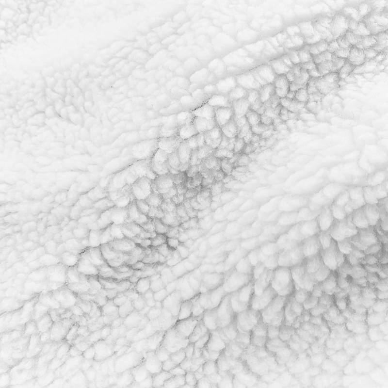 Natural Bleached White Sherpa Fleece Fabric